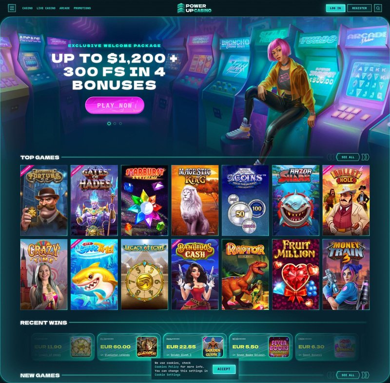 Powerup casino official website, powerup casino bonus